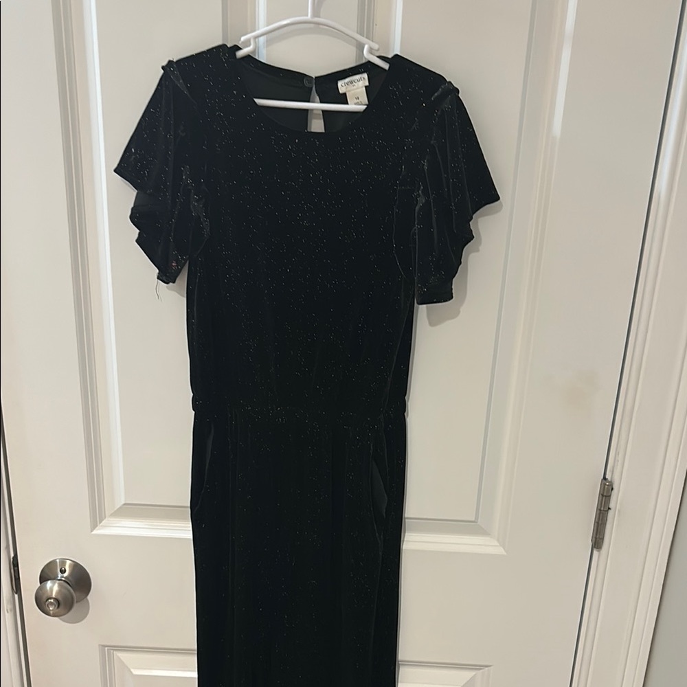 Crewcuts sz12 Black Jumper with Sparkle Detail